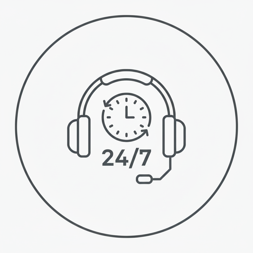 24/7 Support Icon