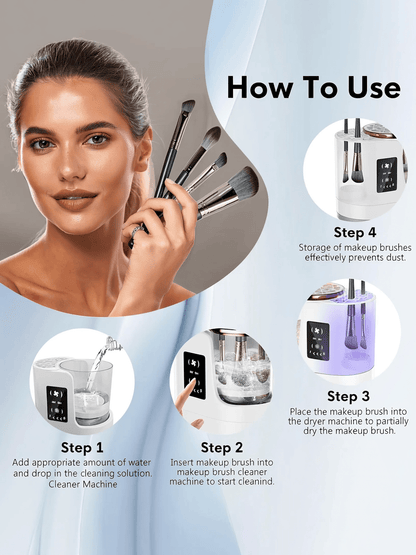 Electric 3 in 1 Makeup Brush Spa - SHAMAY