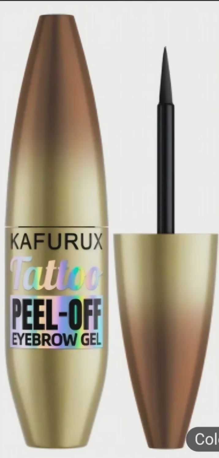 peel off eyebrow tint video